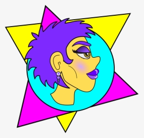 New Wave 1980s Punk Rock Cartoon Sticker, HD Png Download, Free Download