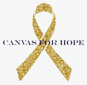 Logo - Glitter Gold Awareness Ribbon, HD Png Download, Free Download