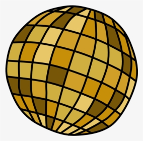 Disco Ball, Gold - Disco Ball Png Art, Transparent Png, Free Download
