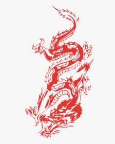 Japanese Dragon Clip Art Hand Painted Style - Dragon Japanese Art Png, Transparent Png, Free Download
