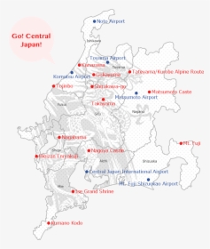 Go Central Japan - Shoryudo Map, HD Png Download, Free Download