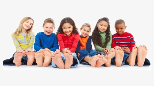 Children Sitting With Feet Showing - Group Of People Sitting Png, Transparent Png, Free Download