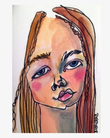 Schiele Drawing Portrait - Illustration, HD Png Download, Free Download