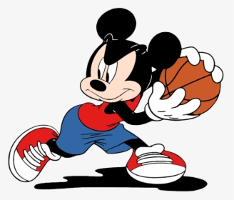 Mickey Mouse Clip Art - Mickey Mouse Basketball Coloring Pages, HD Png Download, Free Download