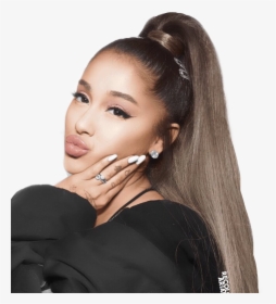 Please Give Credit If Use     tags - Ariana Grande Black And White Layout, HD Png Download, Free Download