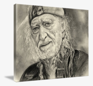 Pencil Drawing Of Celebrity Willie Nelson Face - Self-portrait, HD Png Download, Free Download