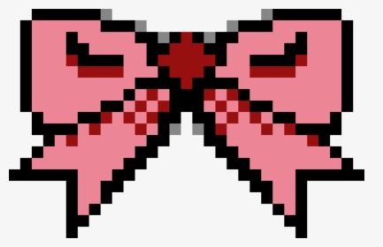 Pink,angle,symmetry - Transparent 8 Bit Bow, HD Png Download, Free Download