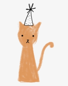 Birthday Cat Hooray Celebration Birthday Cat Birthday - Cartoon, HD Png Download, Free Download