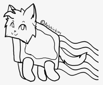 Nyan Cat Drawing At Getdrawings - Cartoon, HD Png Download, Free Download