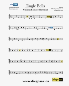 Jingle Bell Sheet Music For Oboe Christmas Carol Music - Ay Del Chiquirritin Partitura, HD Png Download, Free Download