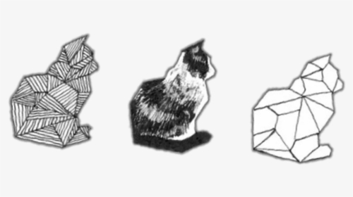 Transparent On Clipart - Cat Drawing Aesthetic, HD Png Download, Free Download