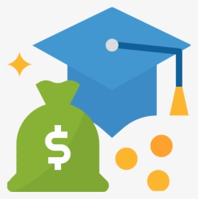 Scholarship Icon With Graduation Cap And Money - Scholarship Icon, HD Png Download, Free Download