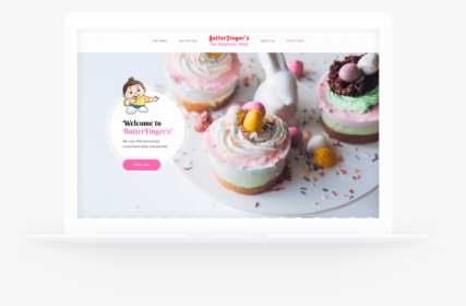 Butterfingers Websiet Development - Cupcake, HD Png Download, Free Download