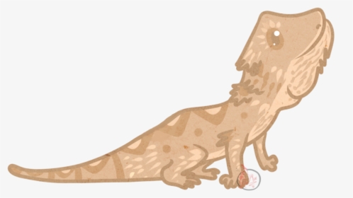 Transparent Bearded Dragon Clipart - Cute Easy Bearded Dragon Drawing, HD Png Download, Free Download
