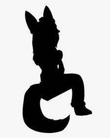 Fox Girl Png Transparent Images - Silhouette, Png Download, Free Download