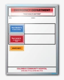 Emergency Department Patient Whiteboards, HD Png Download, Free Download
