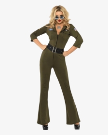 Adult Top Gun Aviator Hottie Costume - Top Gun Costume Women, HD Png Download, Free Download