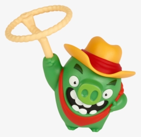Lasso Pig Push Button On Back To Make Lasso Spin Round - Angry Birds Mcdonalds Toys, HD Png Download, Free Download