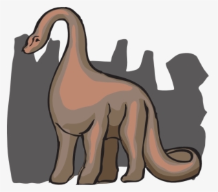 Brown Shaded Brachiosaurus Svg Clip Arts - Dinosaur, HD Png Download, Free Download
