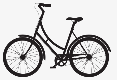 Bicycle Wheels Cycling Clip Art - Transparent Bicycle Silhouette Png, Png Download, Free Download