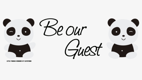 Be Our Guest Panda No Background - Quotes About Beauty And Happiness, HD Png Download, Free Download