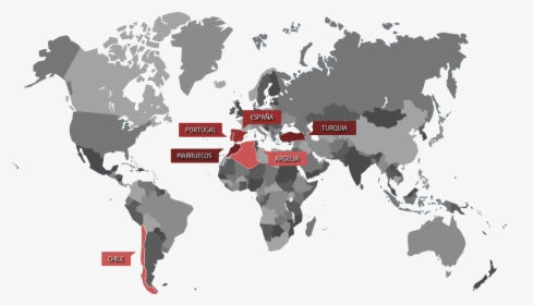 Mapa Noatum Logistics Localizacion Y Contacto - Map Of The World For Presentation, HD Png Download, Free Download