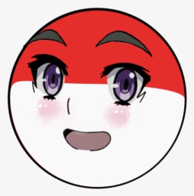 Face Red Nose Facial Expression Smile Pink Cheek Eye - Anime Girl Face Transparent, HD Png Download, Free Download