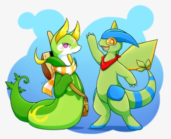 Serperior And Flygon, HD Png Download, Free Download