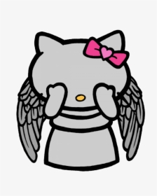 Hello Kitty Angel Dr Clipart Hello Kitty The Doctor - Angel Hello Kitty Drawing, HD Png Download, Free Download