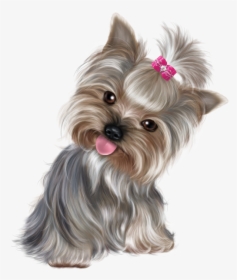 Cute Puppy Png Clip Art - Transparent Background Yorkie Clipart, Png Download, Free Download