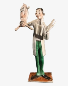 Italian Ceramic Sculpture, Doctor Gynecologist Obstetrician - Figurine, HD Png Download, Free Download