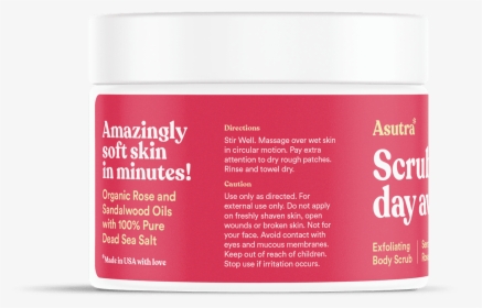 Asutra Organic Gentle Exfoliating Body Scrub Moisturizing - Cosmetics, HD Png Download, Free Download