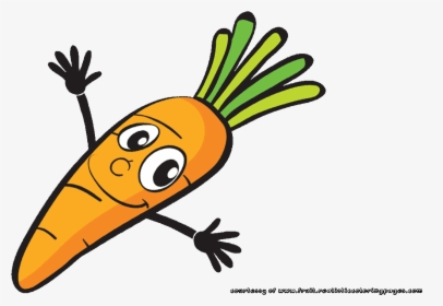 Carrot Clipart Fruit Name - Vedgies Cartoon, HD Png Download, Free Download