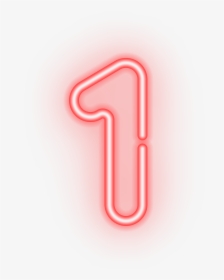 Neon Transparent Valentines - Number 1 Neon Png, Png Download, Free Download