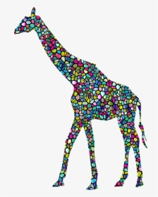 Transparent Baby Giraffe Png - Colorful Giraffe Clipart, Png Download, Free Download