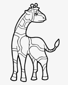 Cute Baby Giraffe Coloring Page, HD Png Download, Free Download