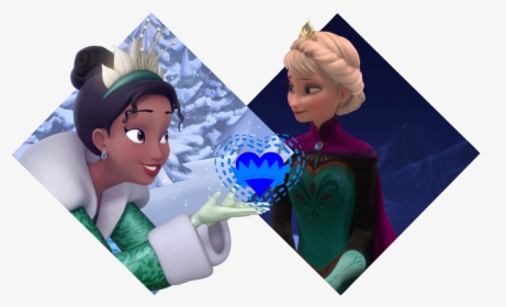 Tiana X Elsa - Tiana And Elsa, HD Png Download, Free Download