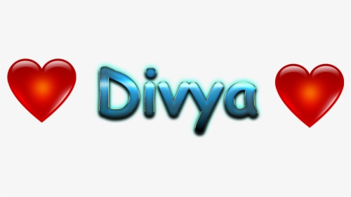 Divya Love Name Heart Design Png - Heart, Transparent Png, Free Download