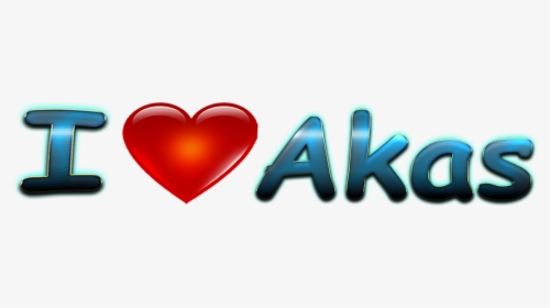 Akas Love Name Heart Design Png - Heart, Transparent Png, Free Download
