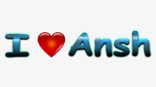 Ansh Love Name Heart Design Png - Heart, Transparent Png, Free Download