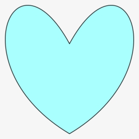 Light Blue Heart Svg Clip Arts - Heart, HD Png Download, Free Download