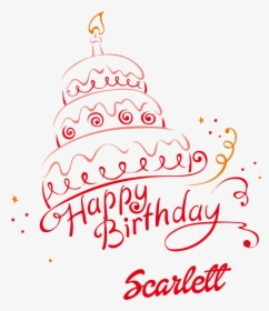 Ella Happy Birthday Vector Cake Name Png - Happy Birthday Zeenat Cake, Transparent Png, Free Download
