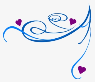 Decorative Swirl Blue Clip - Design For Invitation Png, Transparent Png, Free Download