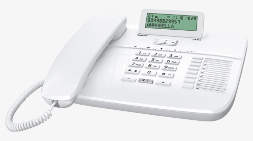 Telephone, With Cord, White Gigaset Communications - Gigaset Da710, HD Png Download, Free Download