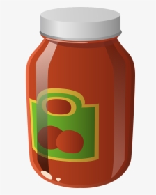 Jar Clipart Spaghetti Sauce - Tomato Sauce Clipart Transparent, HD Png Download, Free Download