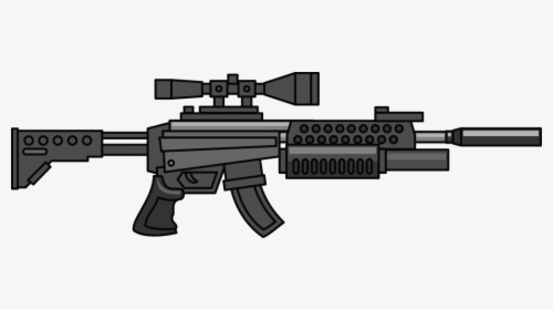 Transparent Paintball Gun Clipart - Cartoon Machine Gun Png, Png Download, Free Download