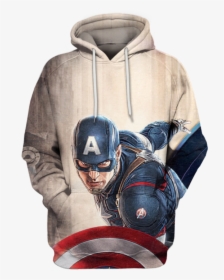 Captain America The Avenger Movie Hoodie 3d - Iphone 6 Captain America Hd, HD Png Download, Free Download