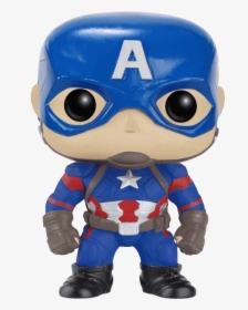 Civil War Captain America Pop Figure - Funko Pop Capitan America Civil War, HD Png Download, Free Download