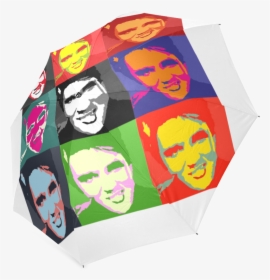 The Many Faces Of Elvis Foldable Umbrella - Umbrella, HD Png Download, Free Download
