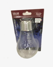 Solar Hanging Led Light Bulb , Png Download - Incandescent Light Bulb, Transparent Png, Free Download